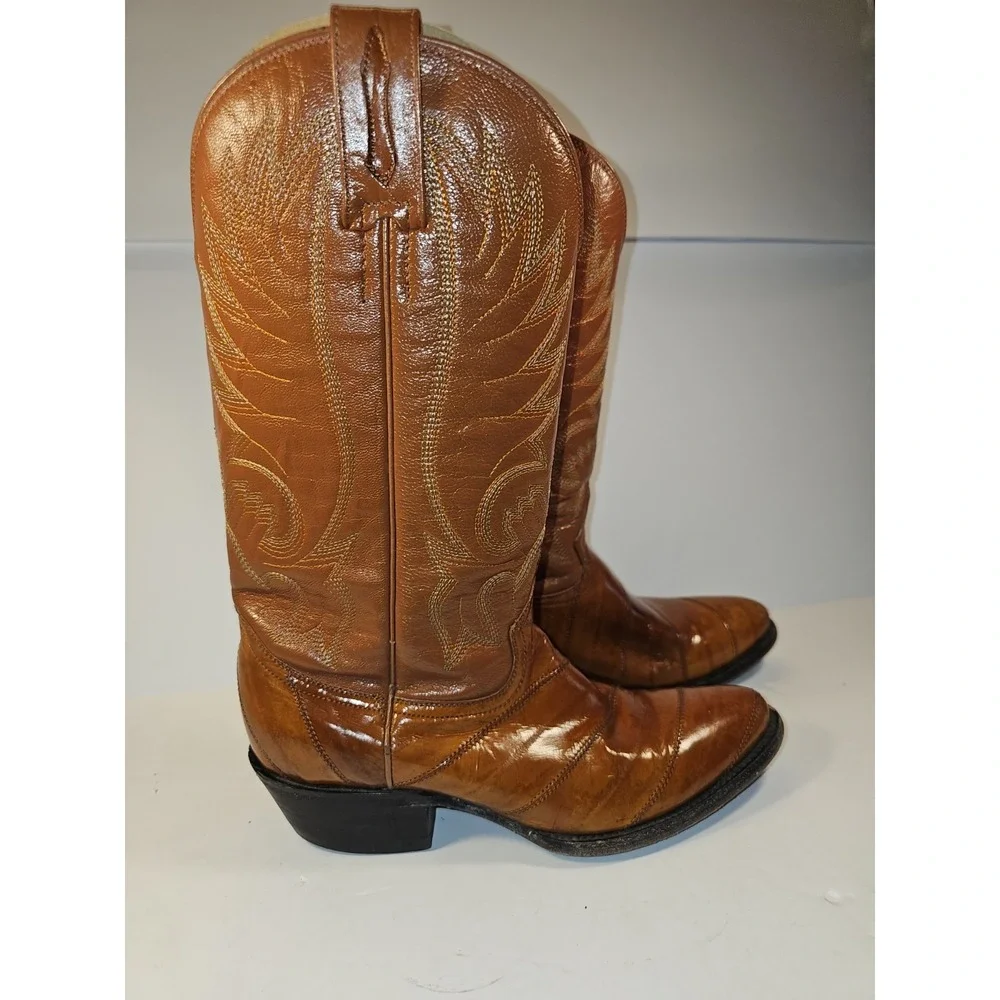 Rebelde Women's Vintage Tan‎ Leather Bootd Size 7C Made In Mexico